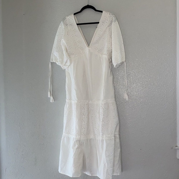 ASOS DESIGN broderie tiered maxi dress - Picture 5 of 11